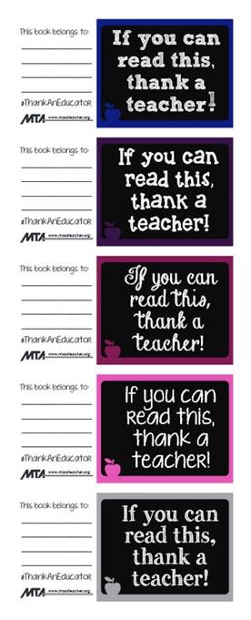 If you can read this, thank a teacher.